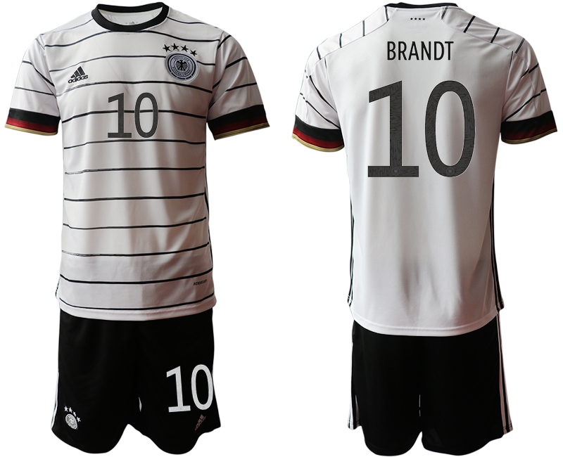 Men 2021 European Cup Germany home white #10 Soccer Jersey